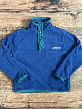 Lands End Toddler Pullover ‘Navy Green’ (size XXS 2-3)